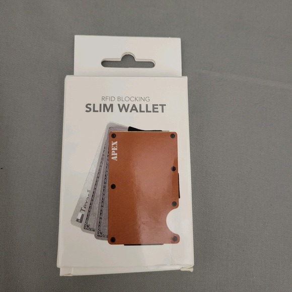 Apex RFID Blocking Slim Wallet Brown - Picture 1 of 5